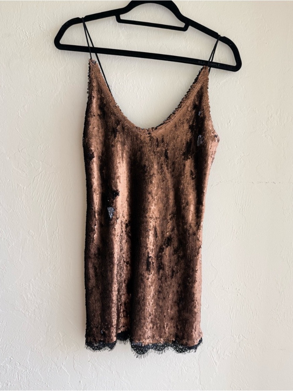 Free People Bronze Sequin Slip Dress - Picture 3 of 8